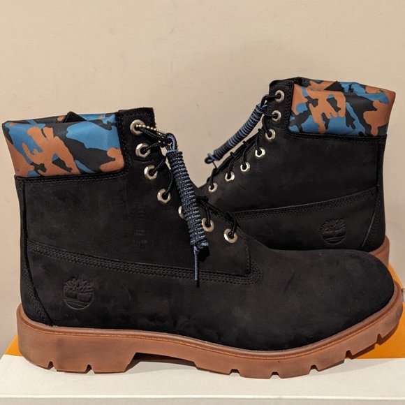 TIMBERLAND MEN'S CLASSIC 6'' INCH WATERPROOF BOOT BLACK NUBUCK A68RK ALL SIZES - Picture 1 of 8